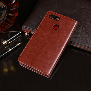 For OPPO A5s Case Flip Wallet Business Leather  Phone Case