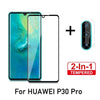 2 in 1 protective glass and camera back cover for huawei p30 lite