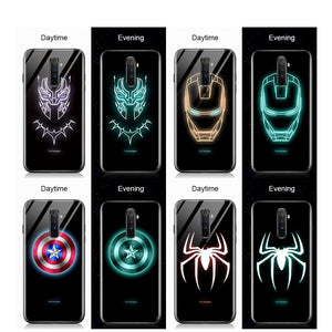 For Oppo Luminous Avengers Tempered Glass Casing Cover